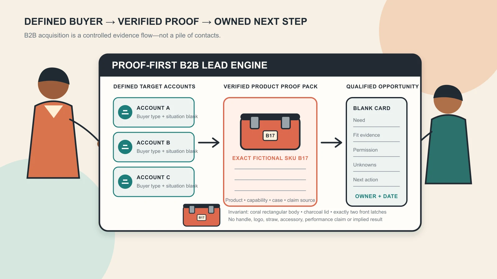 Indian manufacturer and wholesaler connecting named target accounts to verified product proof and a qualified business opportunity